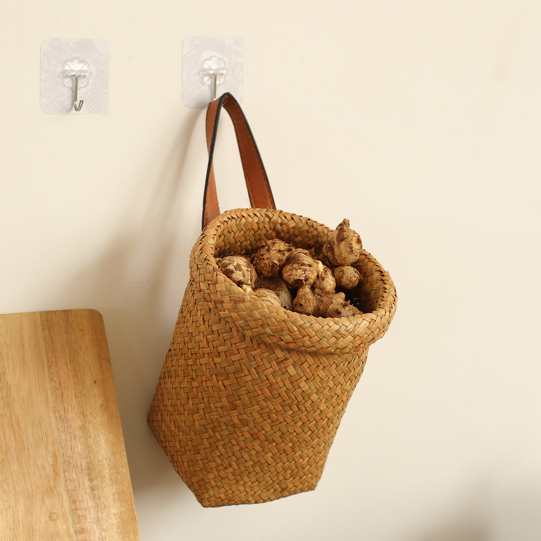 Unisex Handwoven Decorative Basket with Practical Handles Kalsten