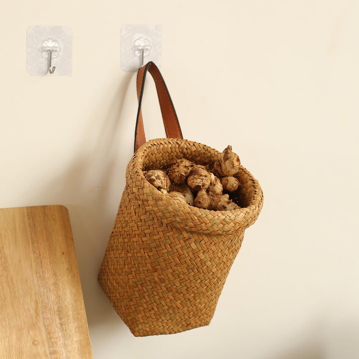 Unisex Handwoven Decorative Basket with Practical Handles Kalsten