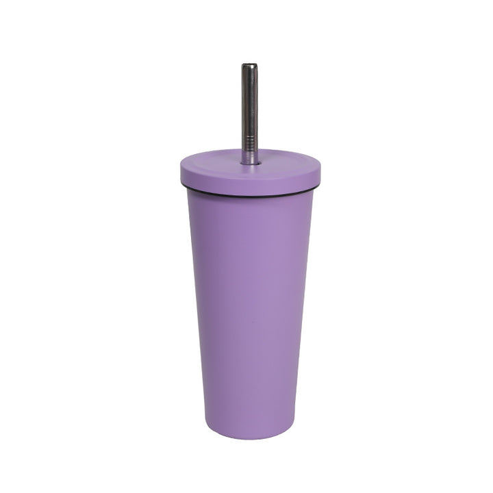 Women's High-Quality Insulated Drinking Bottle with Stainless Steel Straw Kalsten