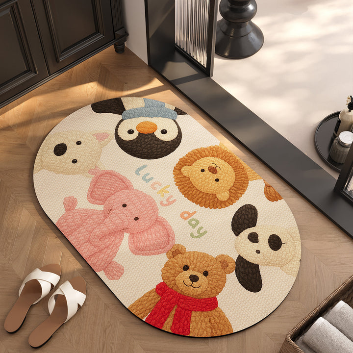 Playful Animal-Themed Area Rug