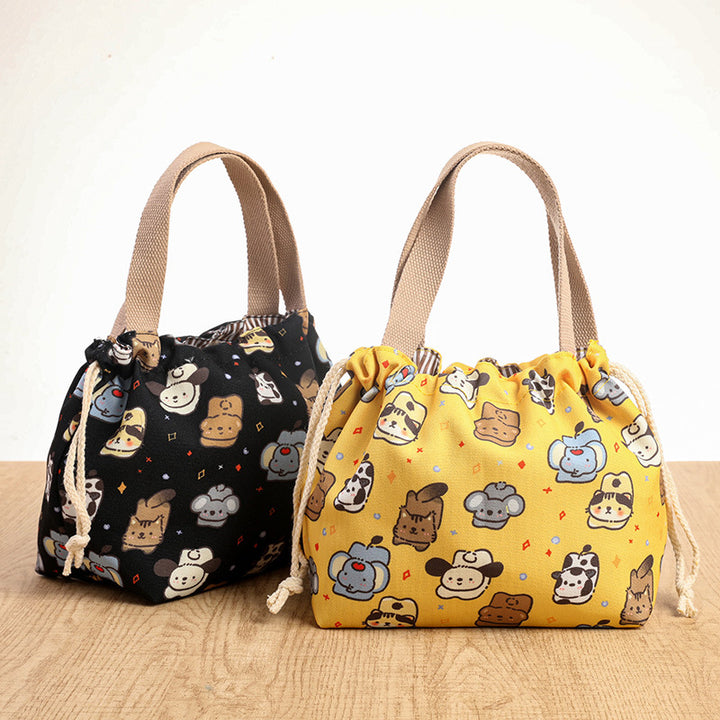 Drawstring Cat-Themed Storage Bag Kalsten