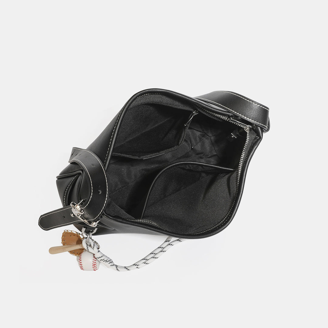 Elegant Curved Hobo Handbag