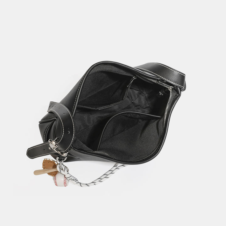 Elegant Curved Hobo Handbag