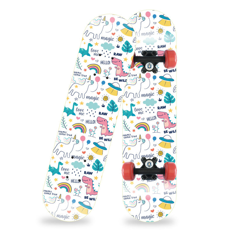 Cartoon-Inspired Mini Skateboard Kalsten