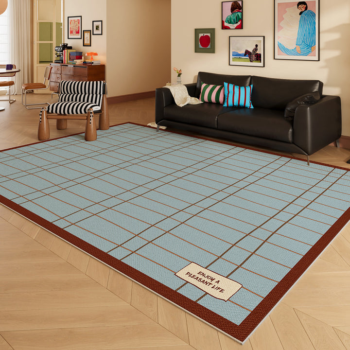 Soft Checkered Area Rug Kalsten