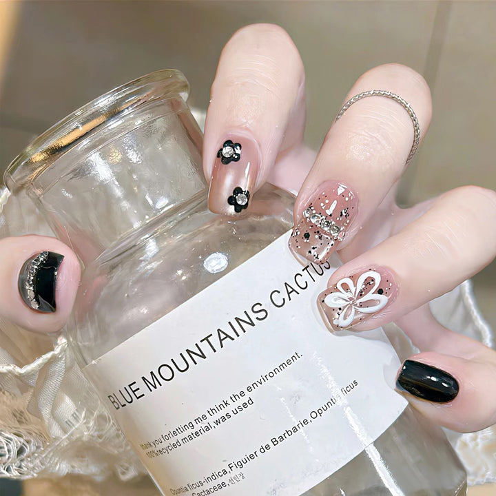 Themed Nail Art Press-On Nails with Cute Character and Bow Designs Kalsten