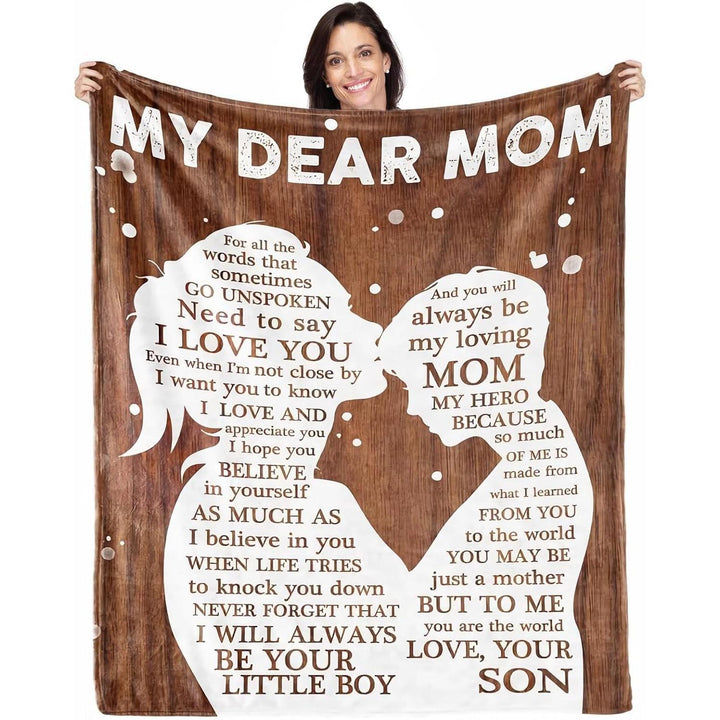 Sentimental Mother'S Day Message Fleece Throw Blanket