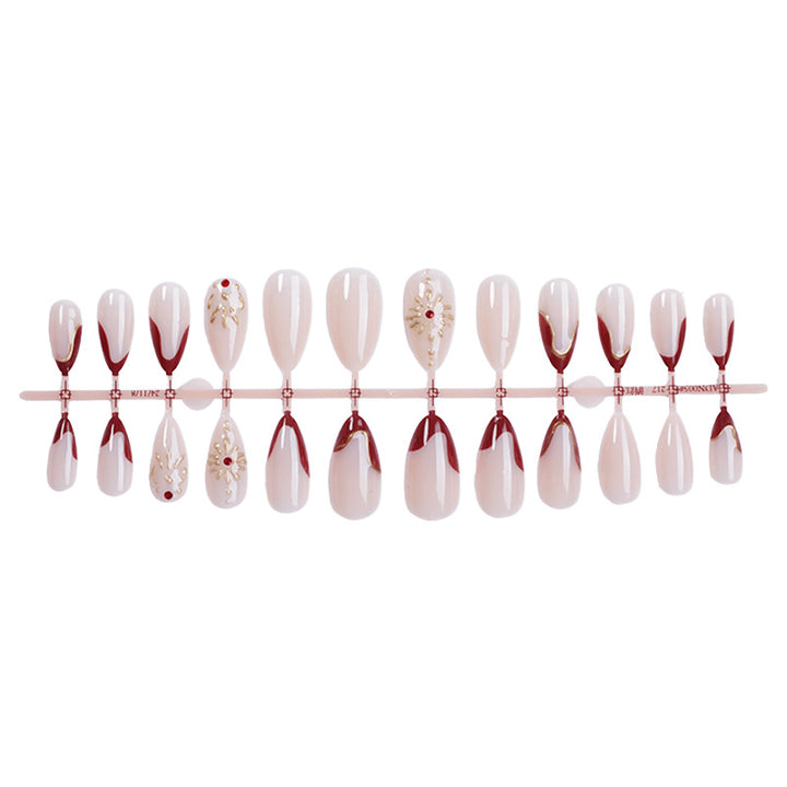 Premium Artistic Full Cover Press-On Nail Set Kalsten