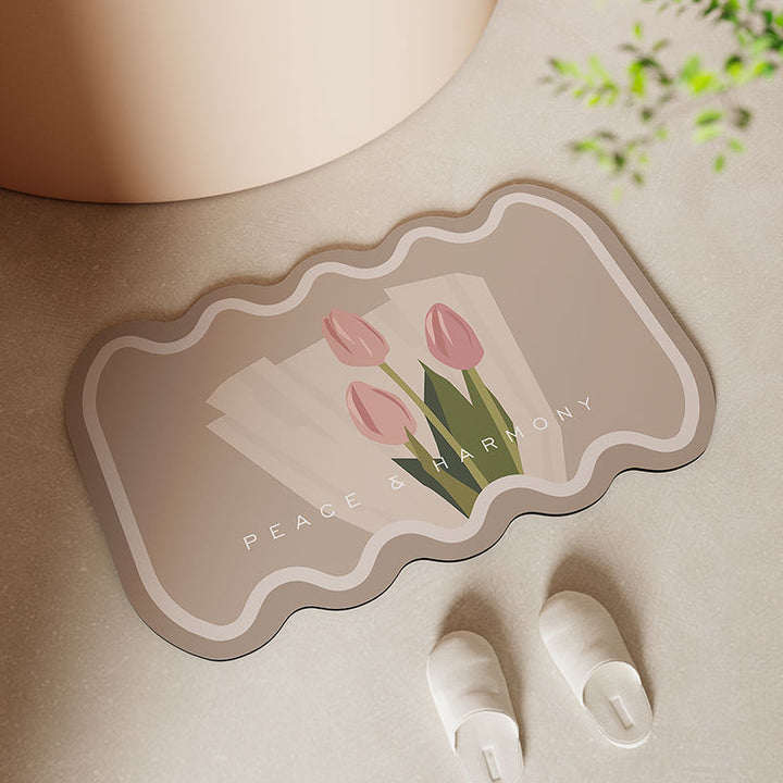 Floral Decorative Area Mat