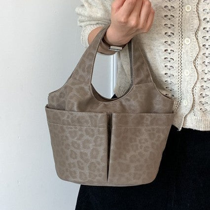 Stylish Faux Leather Tote Bag