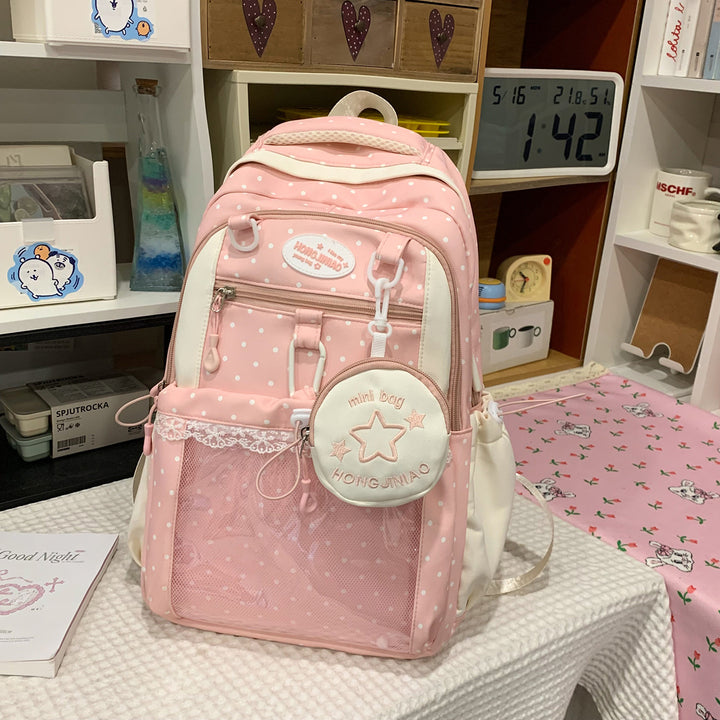 Charming Polka Dot Backpack Kalsten