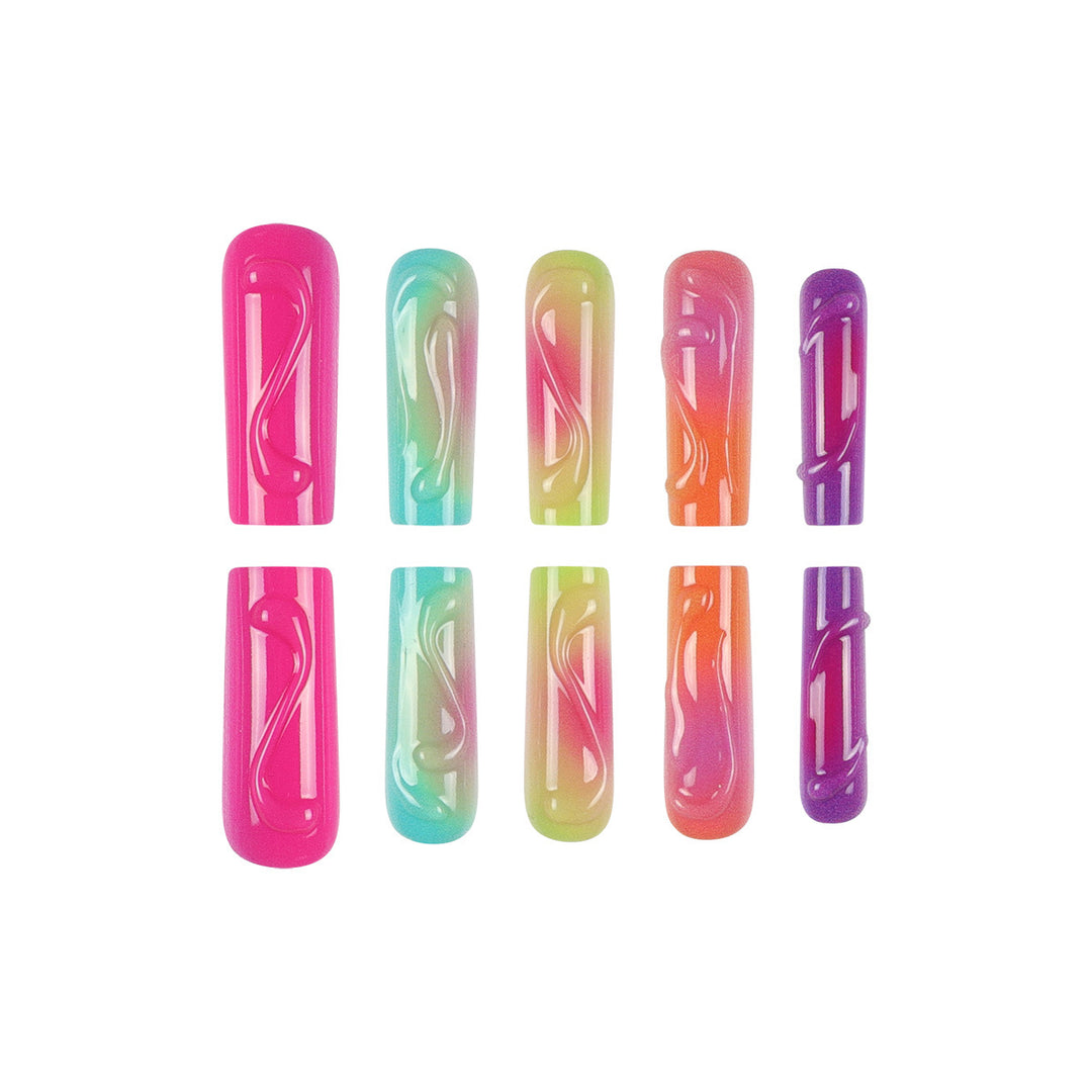 Artistic Ombre Nail Art Extensions Kalsten