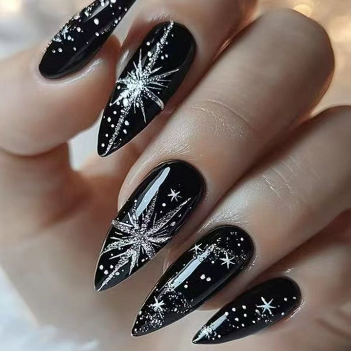 Starry Night Themed Nail Art Kalsten
