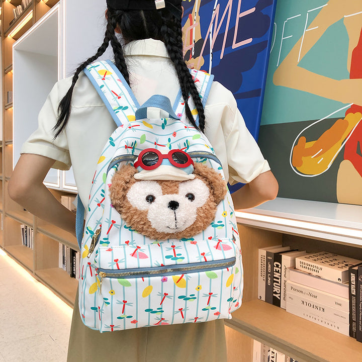 Playful Plush Animal Backpack