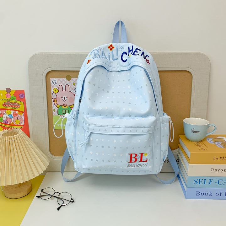 Star-Embellished Casual Backpack
