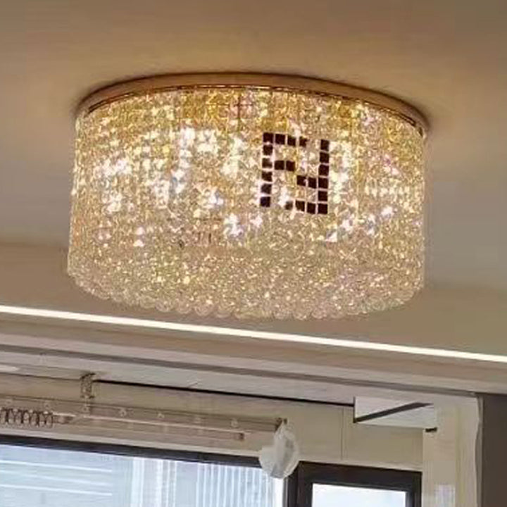 Crystal Cascading Ceiling Light