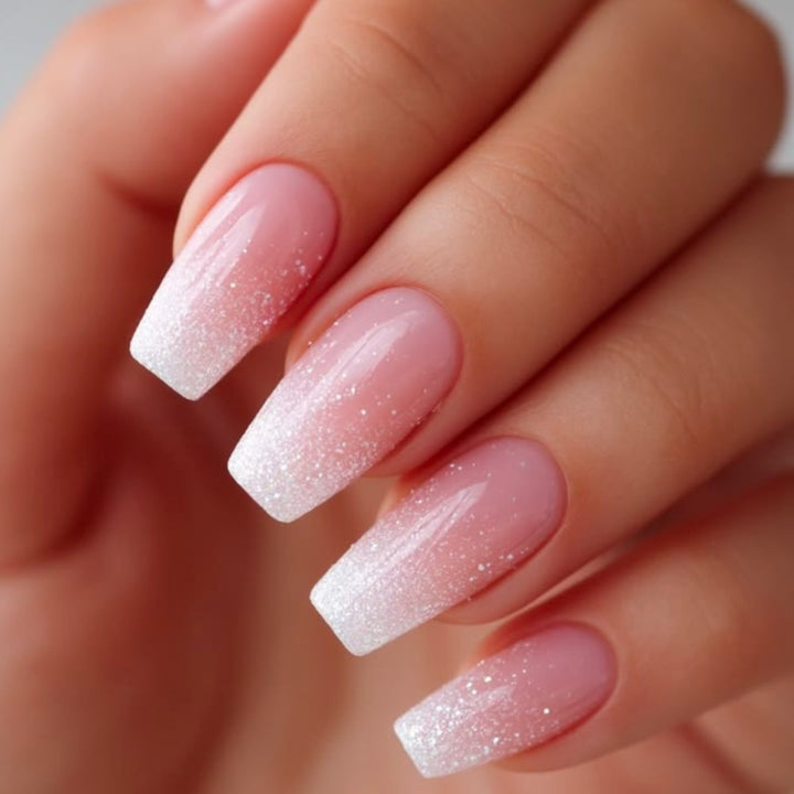 Glitter Ombre Nail Extensions