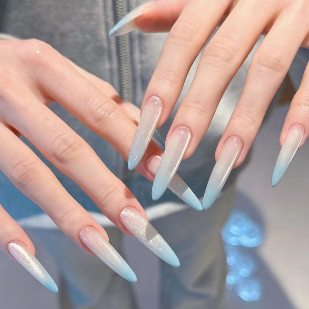 Long Gradient Acrylic Nail Extensions