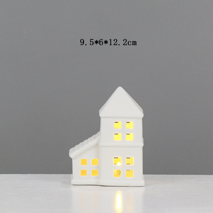 Decorative Ceramic House Candle Holder Kalsten