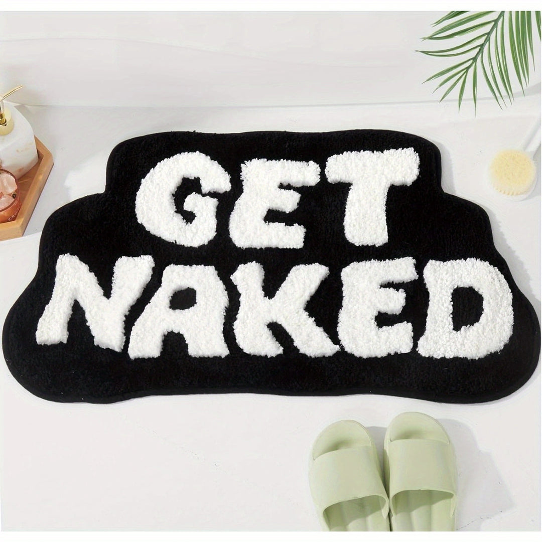Playful Text Bath Mat Kalsten