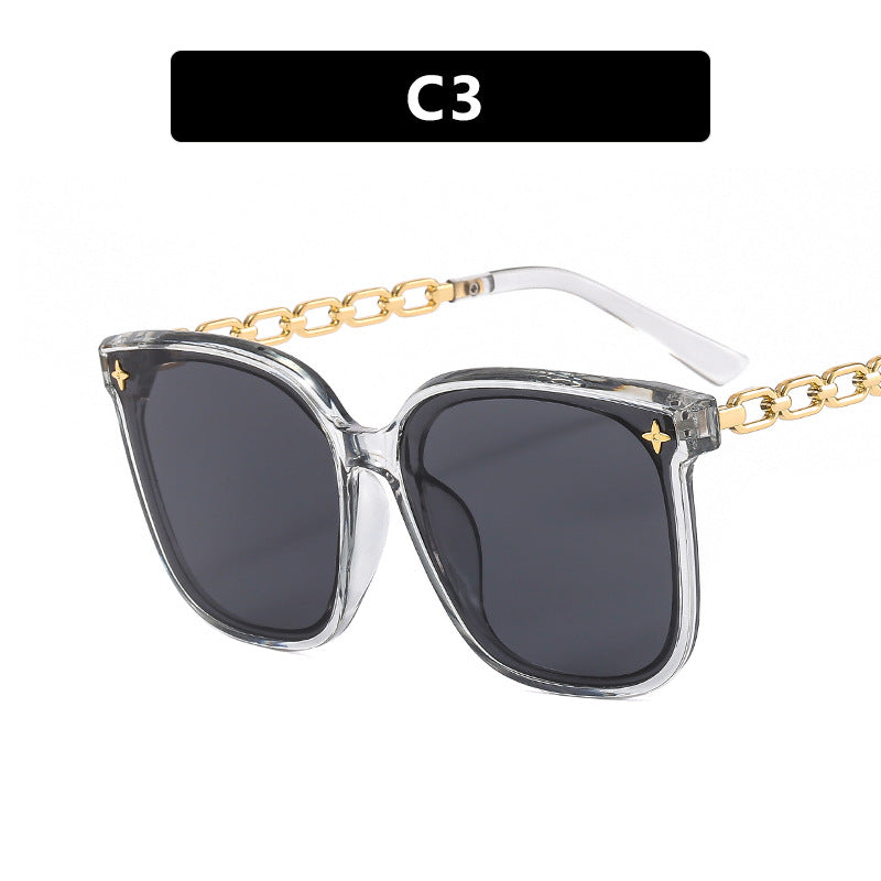 Women's oversized sunglasses with fashionable chain detail Kalsten