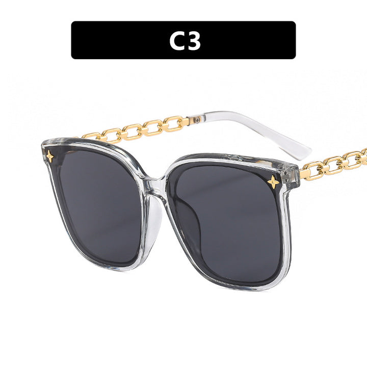 Women's oversized sunglasses with fashionable chain detail Kalsten