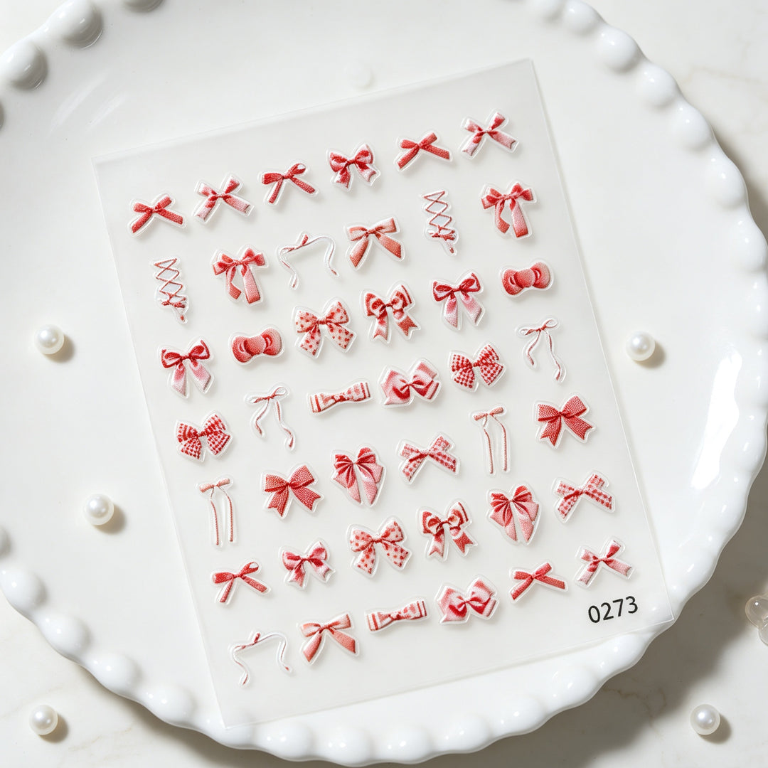 Decorative Bow Nail Art Stickers