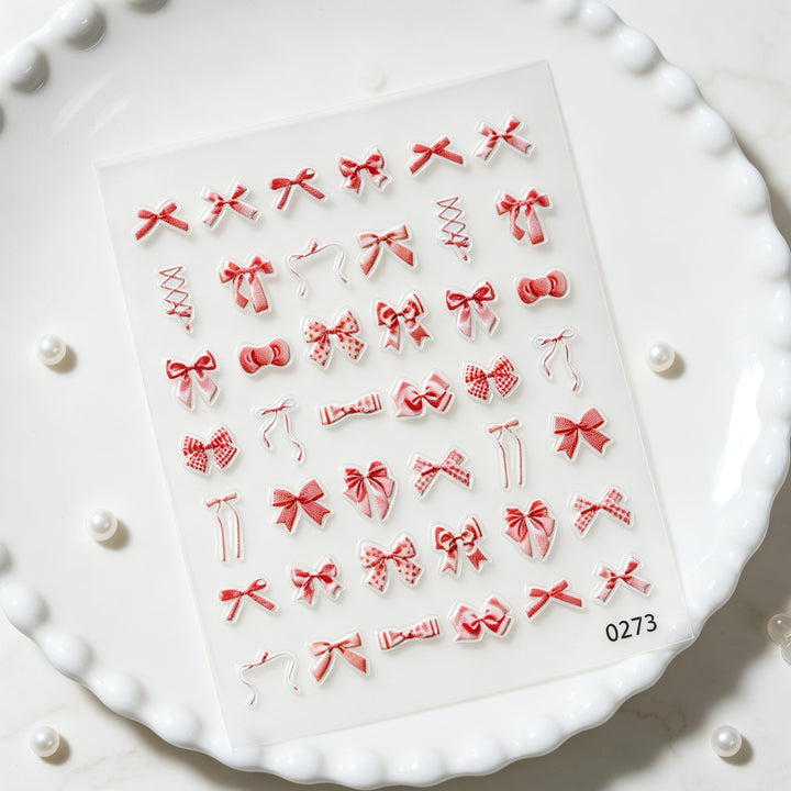 Decorative Bow Nail Art Stickers