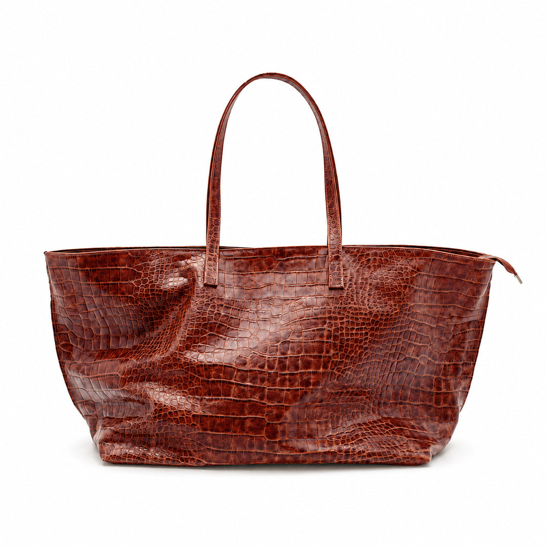 Crocodile Texture Large Tote Bag