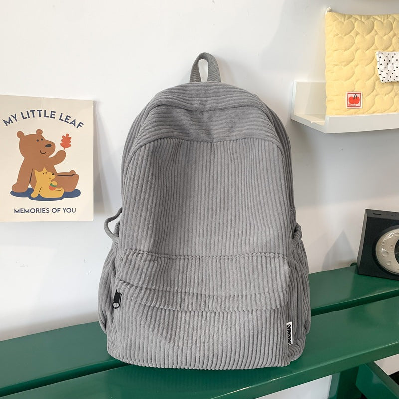 Textured Corduroy Backpack Kalsten