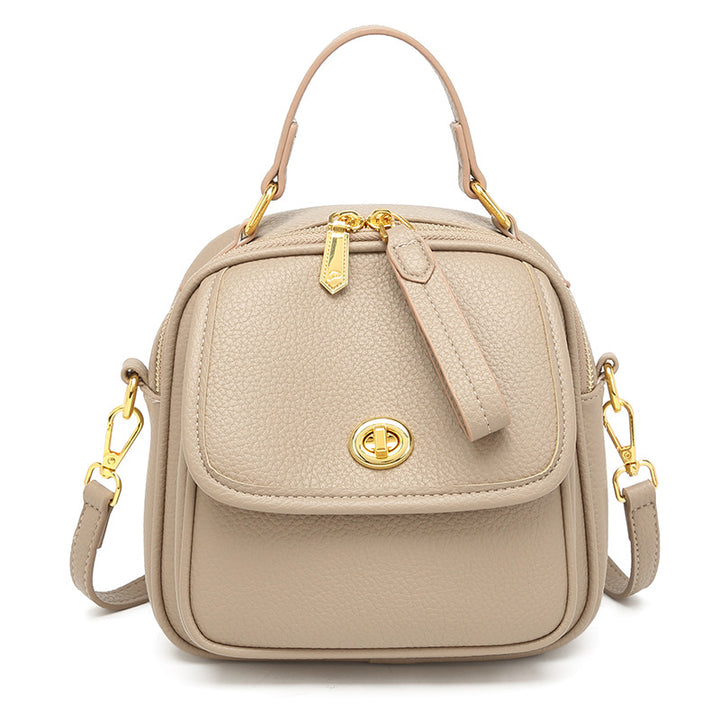 Textured Vegan Leather Crossbody Handbag Kalsten