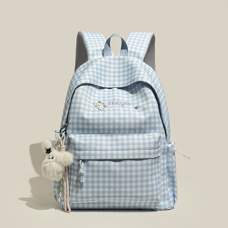 Cute Gingham Patterned Backpack Kalsten