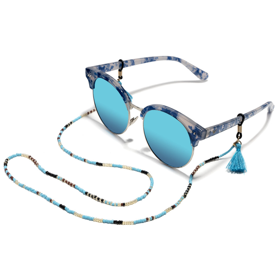 Designer Eyewear with Beaded Holder kalsten