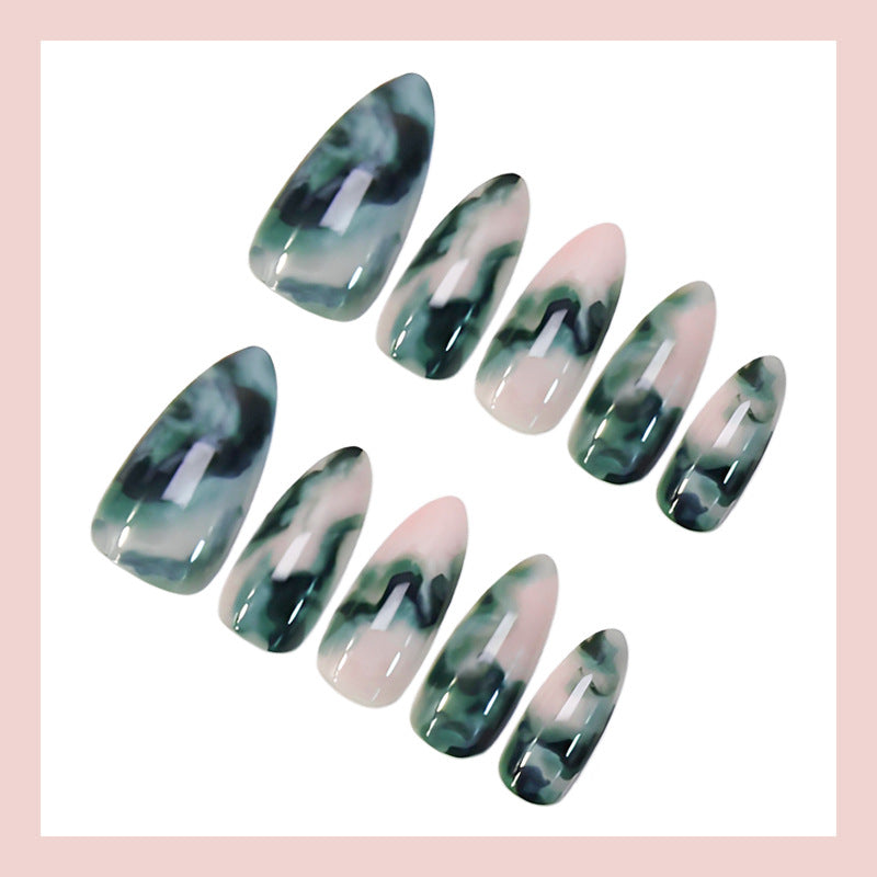 Artificial nail set with luxurious marble designs Kalsten