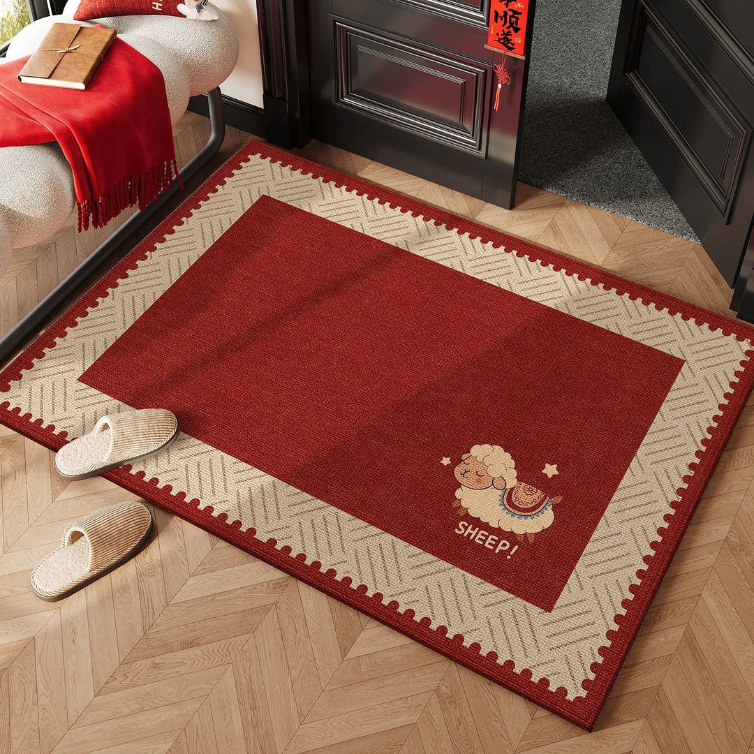 Playful Sheep-Themed Area Rug