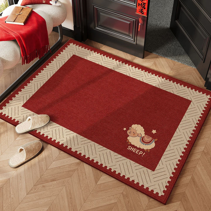 Playful Sheep-Themed Area Rug