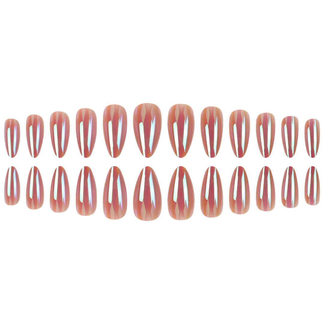 Metallic Stiletto Nail Extensions Kalsten