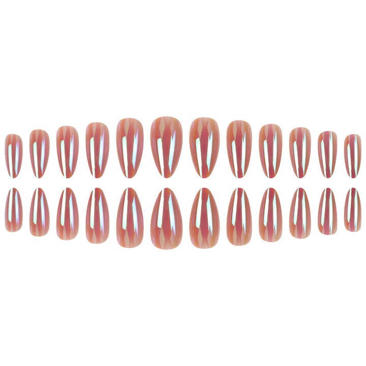 Metallic Stiletto Nail Extensions Kalsten