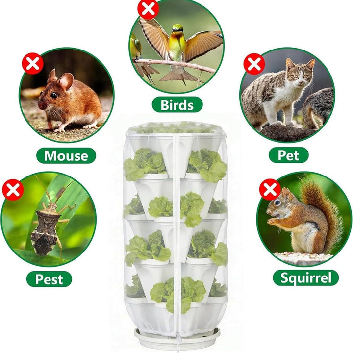 Multi-Layered Vertical Hydroponic Planter Cover Kalsten
