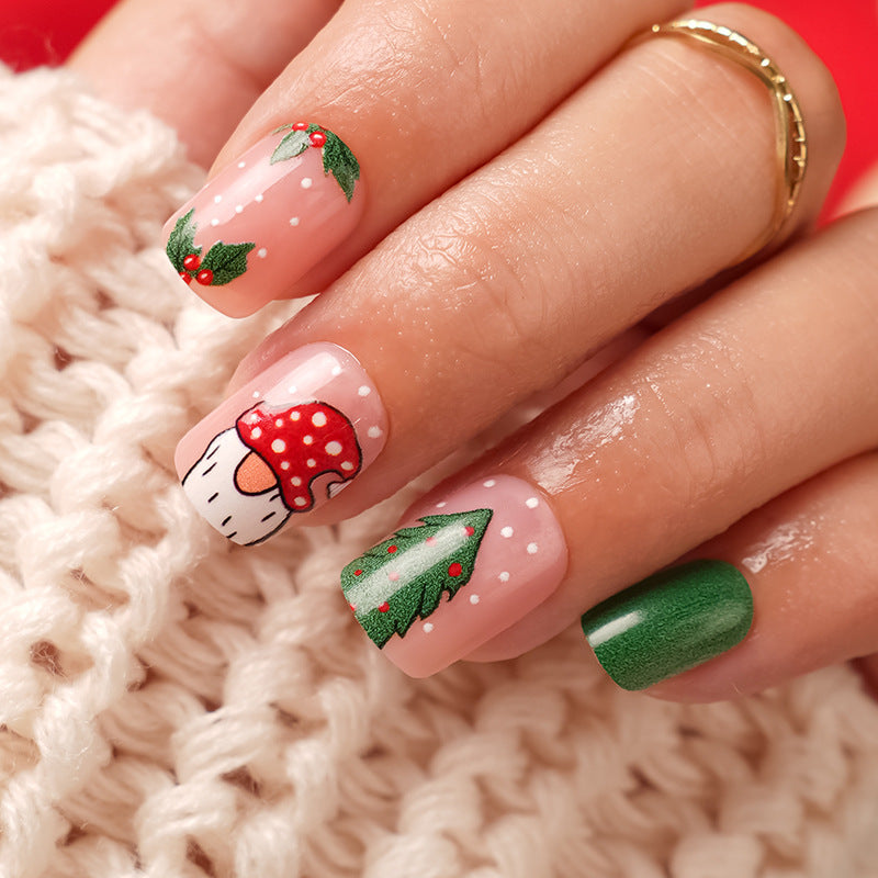 Festive Holiday Themed Nail Art