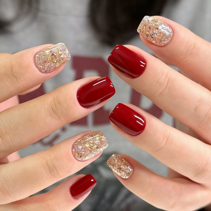 Glossy Gel Nail Art Enhancements Kalsten