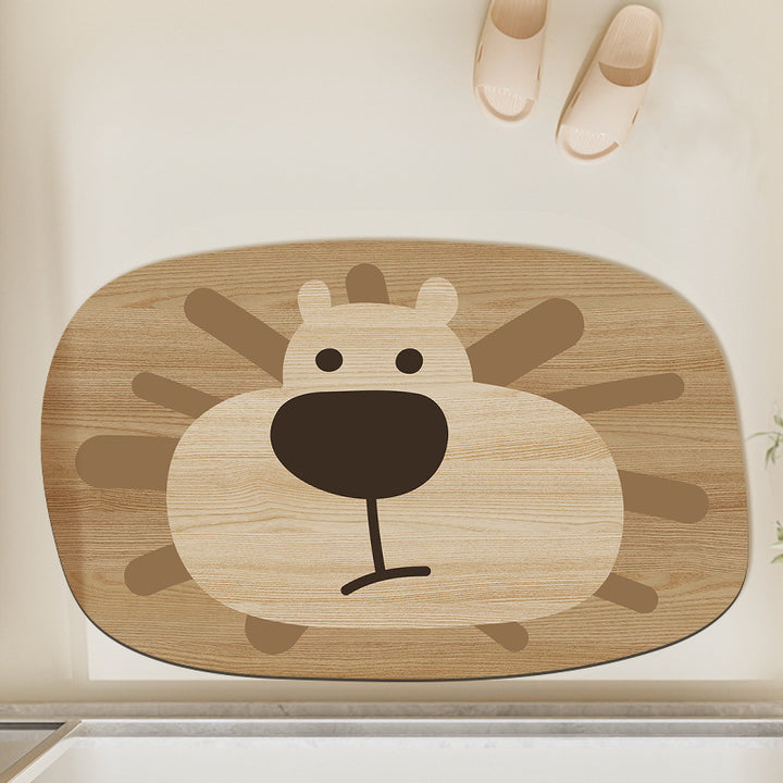 Cute Frog Design Bath Mat