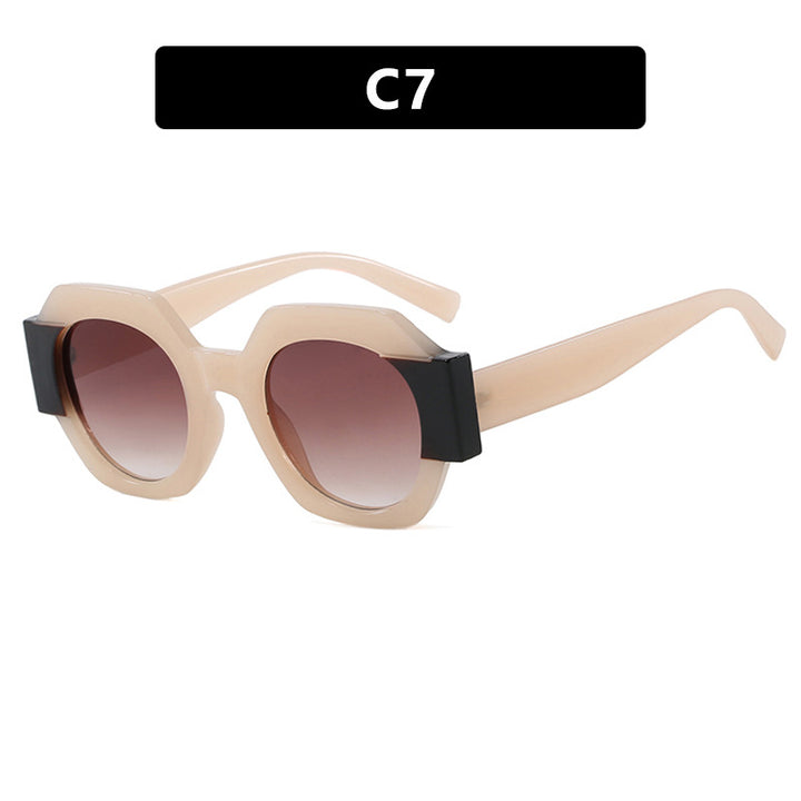 Ladies trendy sunglasses in hexagonal design Kalsten