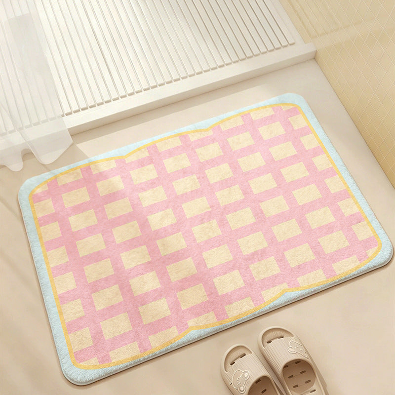 Playful Cartoon-Themed Bathroom Mat Kalsten