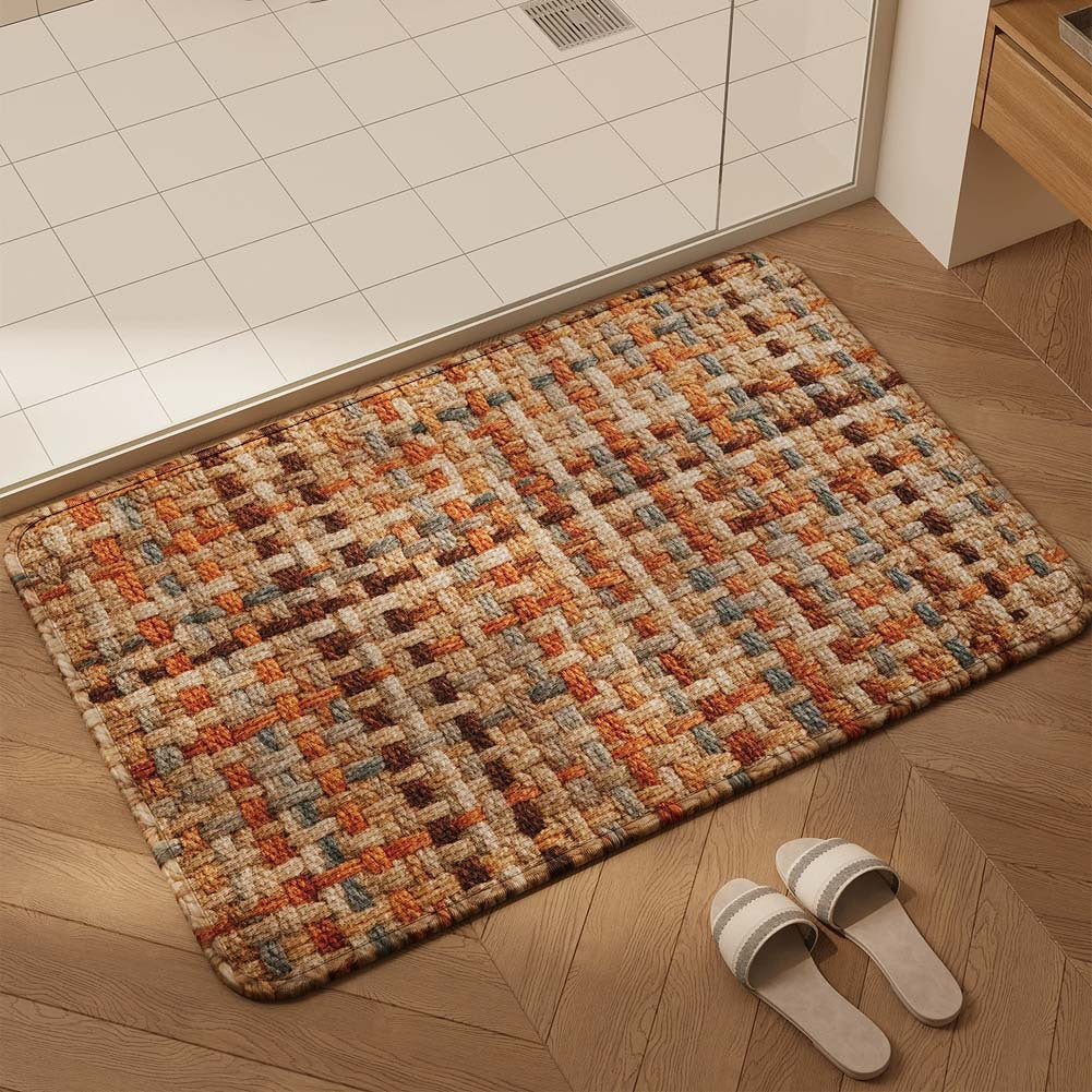Textured Weave Bath Mat