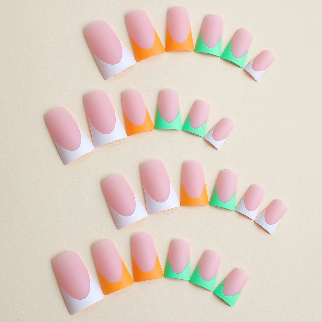 Artifical Nail Set with Creative Gradient Color Kalsten