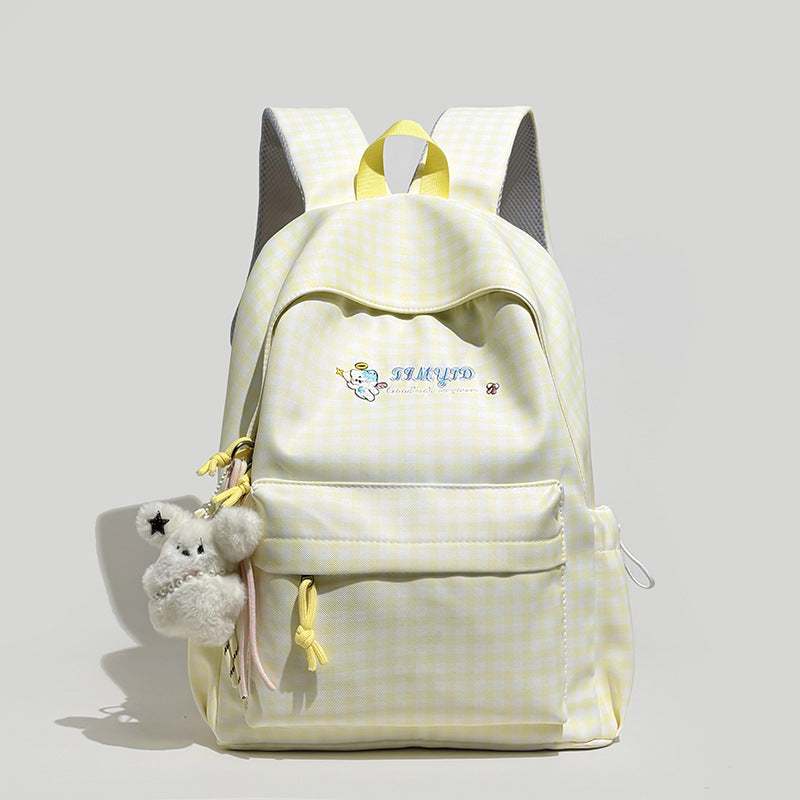 Cute Gingham Patterned Backpack Kalsten