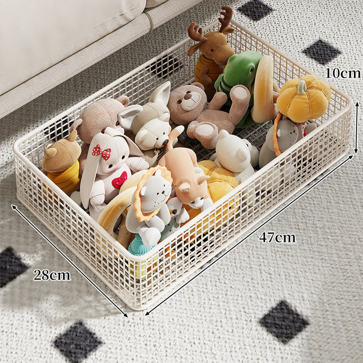 Rectangular Metal Mesh Organizer Basket for Toys & Home Storage