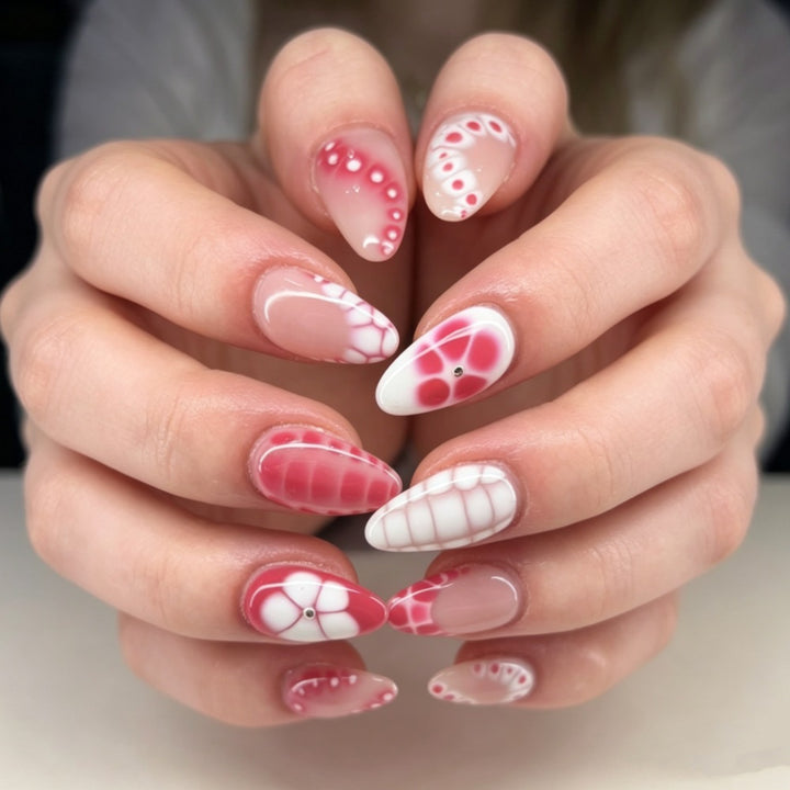 Chic Almond-Shaped Press-On Nail Set Kalsten