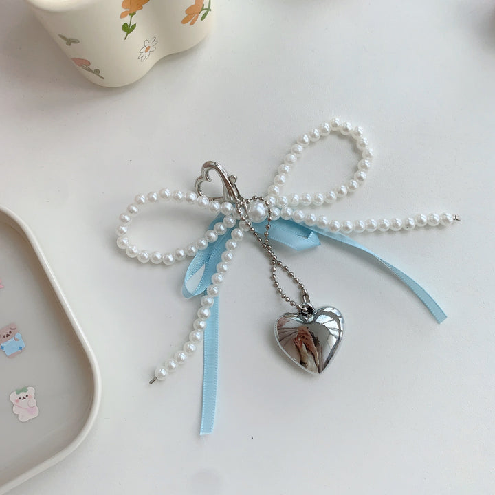 Chic Pearl Heart Keychain Kalsten